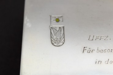 ww2 Silver box of a non-commissioned officer of the chasers case Luftwaffe 833 silver
