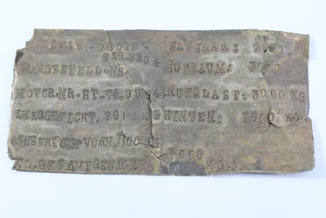 Wehrmacht Motorschild eines DOGE 1940