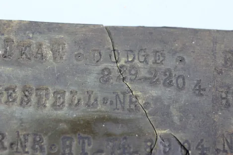 Wehrmacht engine shield of a DOGE 1940