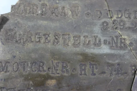 Wehrmacht engine shield of a DOGE 1940