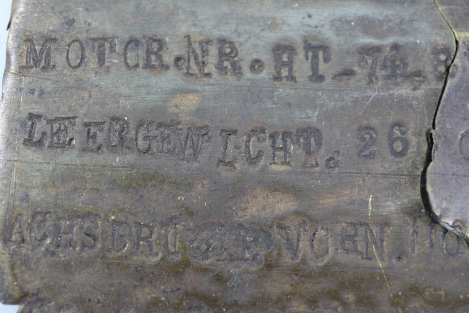 Wehrmacht engine shield of a DOGE 1940