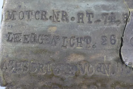 Wehrmacht engine shield of a DOGE 1940