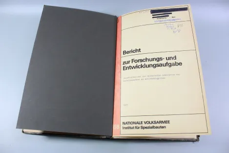 Geheime Verschlusssache der DDR, Bericht Kampfstoffe