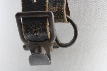 Wehrmacht belt carrying frame, belt carrying aid so-called Y strap with manufacturer and RB number