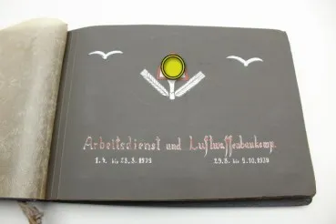 Nachlass NJL Nachtjagdleitschiff Togo, Luftwaffen Fotoalben Arbeitsdienst und Luftwaffenbautrupp