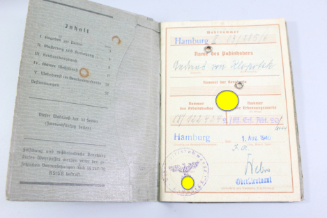 Preview: Army Service Record – 340th Infantry Division / IR 763 – Andreas von Klopotek – 1941, Missing