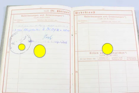 Army Service Record – 340th Infantry Division / IR 763 – Andreas von Klopotek – 1941, Missing