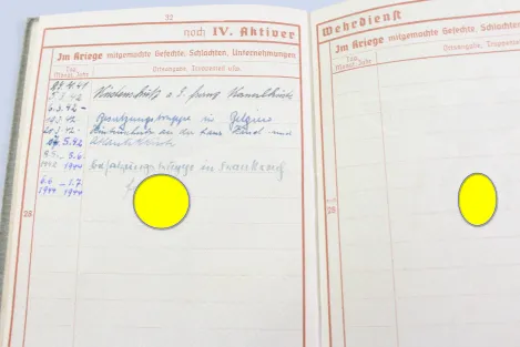 Army Service Record – 340th Infantry Division / IR 763 – Andreas von Klopotek – 1941, Missing