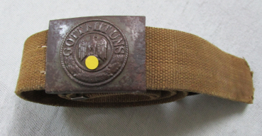 Preview: Koppelschloss Gott mit uns DAK Webriemen Lederzunge Hersteller