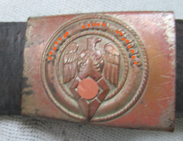 HJ Koppelschloss mit Lederriemen und Schultergurt RZM