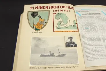 Kriegsmarine Schiffswappen, Wappen des Minensuchbootes 1103 der 11. MG Flottille