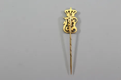 Archduke Franz Ferdinand – 14K Gold Gift Pin/Gift Pin with Monogram FF, Archduke's Crown