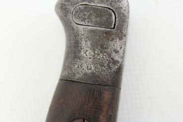 Ww1 backup sidearm marked K.R.R and R.608 Wooden grip
