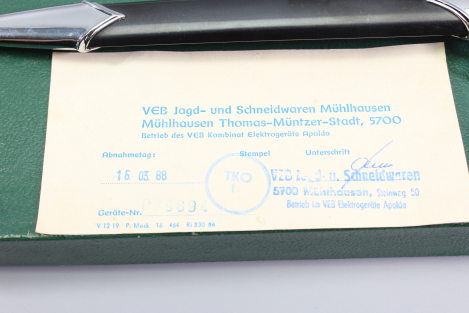 Preview: Originaler NVA Offiziersdolch der Landstreitkräfte mit Gehänge + nummerngleichen Karton