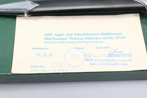 Originaler NVA Offiziersdolch der Landstreitkräfte mit Gehänge + nummerngleichen Karton
