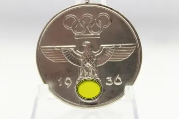 Kriegsmarine Togo NJL Nachtjagdtleitschiff Deutsches Olympia Ehrenzichen 2.WK Medaille am Band 1936