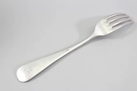 Originale Luftwaffe Gabel Kantinenbesteck 1940 Fl.U.V, GAG 1939