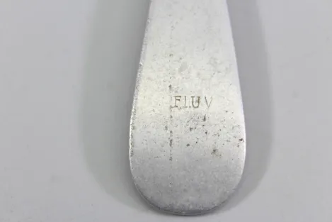 Originale Luftwaffe Gabel Kantinenbesteck 1940 Fl.U.V, GAG 1939