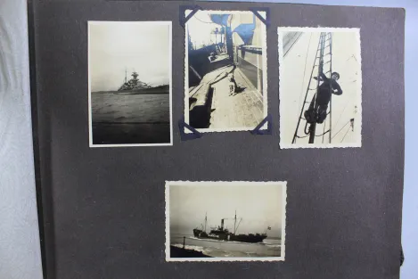 Erinnerungen meine Dienstzeit Kriegsmarine Fotoalben, Eismeer Ansichten, Glockentaucher u. U-Boote 190 Fotos