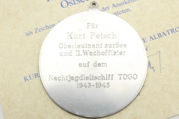 Kriegsmarine Togo NJL Nachtjagdtleitschiff Rescue Medal Baltic Sea Book Togo