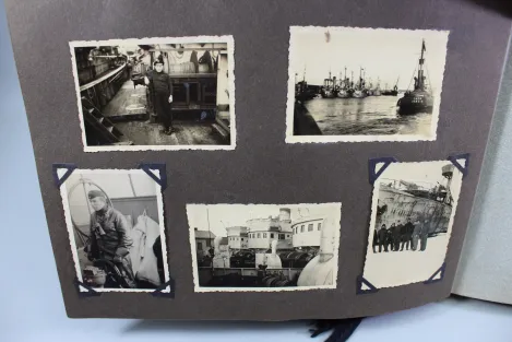 Erinnerungen meine Dienstzeit Kriegsmarine Fotoalben, Eismeer Ansichten, Glockentaucher u. U-Boote 190 Fotos
