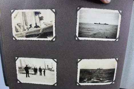 Erinnerungen meine Dienstzeit Kriegsmarine Fotoalben, Eismeer Ansichten, Glockentaucher u. U-Boote 190 Fotos