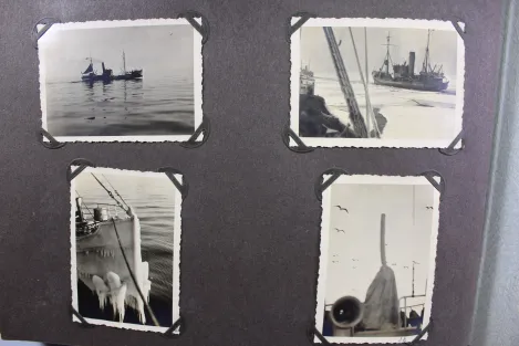 Erinnerungen meine Dienstzeit Kriegsmarine Fotoalben, Eismeer Ansichten, Glockentaucher u. U-Boote 190 Fotos