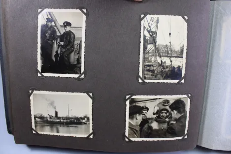 Erinnerungen meine Dienstzeit Kriegsmarine Fotoalben, Eismeer Ansichten, Glockentaucher u. U-Boote 190 Fotos
