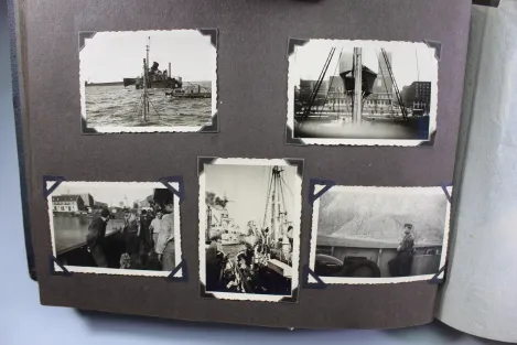 Erinnerungen meine Dienstzeit Kriegsmarine Fotoalben, Eismeer Ansichten, Glockentaucher u. U-Boote 190 Fotos