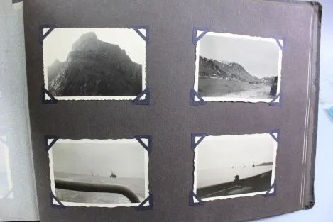 Erinnerungen meine Dienstzeit Kriegsmarine Fotoalben, Eismeer Ansichten, Glockentaucher u. U-Boote 190 Fotos