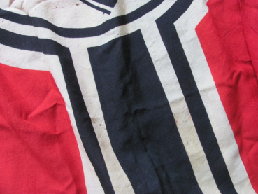 Large Imperial War Flag of the German Navy, 150 cm x 250 cm, with manufacturer's mark