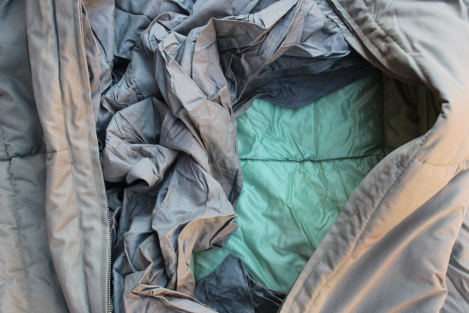 Original East German Army (NVA) Mummy Sleeping Bag for Officers – GDR Sleeping Bag with Mosquito Net