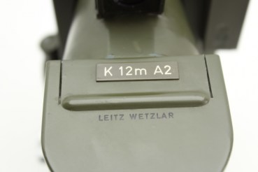 German Bundeswehr, Leitz Wetzlar Optik collimator K12m A2 with accessories in a transport box.