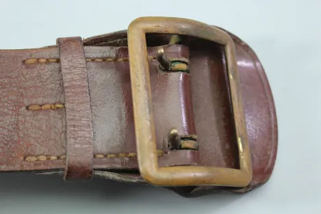 GDR Leather Belt / Officer's Belt (NVA) – Brown