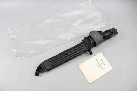 Combat knife 87, survival knife KM 87 of the National People's Army with complete survival capsule in the handle, original