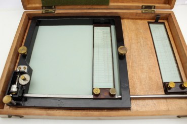Ww2 pre-war map measuring device, vernier measuring device, cross table with vernier scale