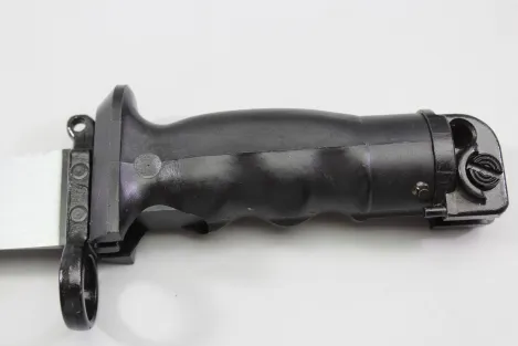 Combat knife 87, survival knife KM 87 of the National People's Army with complete survival capsule in the handle, original
