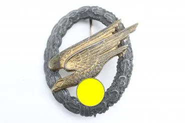 Luftwaffe paratrooper badge, manufacturer Assmann Type-E