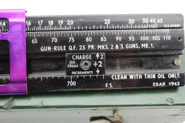 ww2 1945 USA slide rule weapon calculator guns, artillery