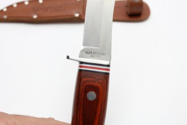Herbertz Fahrtenmesser 12cm Klinge mit Lederscheide, neuwertiger Zustand Rostfreier AISI420 Stahl