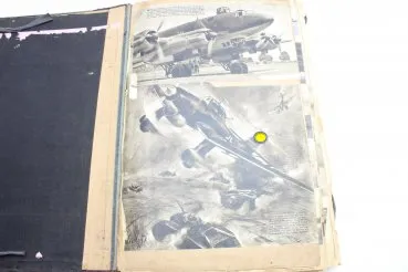 Wehrmacht Luftwaffe aerial photographs, privately made folder