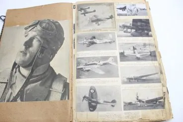 Wehrmacht Luftwaffe Flugbilder, privat angefertigte Mappe