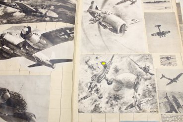 Wehrmacht Luftwaffe aerial photographs, privately made folder