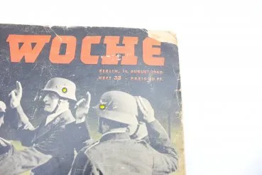 ww2 Wehrmacht Zeitung die Woche, 9 x Ausgaben als Buch gebunden