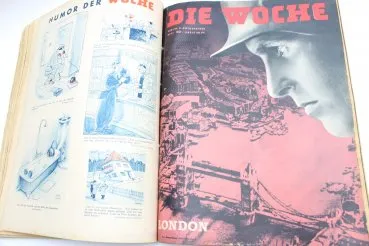 ww2 Wehrmacht Zeitung die Woche, 9 x Ausgaben als Buch gebunden