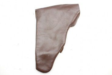Original brown pistol pouch / holster, all seams closed,