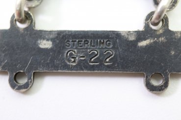 US Army Schießabzeichen original, rückseitig gestempelt, sterlingsilber