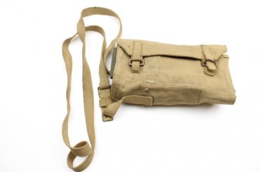 WW2 English MG accessory bag made of linen, 1944, Wallet Spare Parts Bren .303 M.G. MK I.
