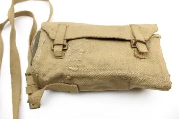 WW2 Englische MG Zubehör Tasche aus Leinen, 1944, Wallet Spare Parts Bren .303 M.G. MK I