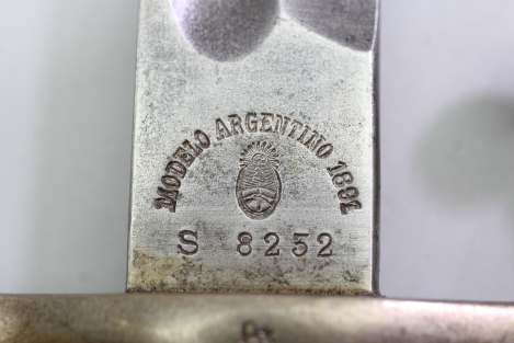 Infanterie Seitengewehr 1891 argentinisch Hersteller WKC Solingen